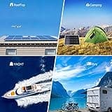 1400 Watt 12V Solar Panel Wind Turbine System Complete Kit with 100W Inverter: 10pcs 100W Monocrystalline Solar PV Module Grade A +60A MPPT Charge Controller +Cables +Mounting Brackets
