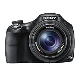 Sony DSCHX400VB.CEH Digital Compact Bridge Camera with Lens (Electronic View Finder, 20.4 MP, 50x Optical High Zoom, Wi-Fi, NFC) - Black (Renewed)