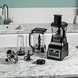 Ninja 3-in-1 Food Processor & Blender with 5 Automatic Programs: Blend, Max Blend, Chop, Mix, Puree, 1.8L Bowl, 2.1L Jug, 700ml Cup, 1200W, Dishwasher Safe Parts, Auto-iQ, Black BN800UK