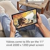 Amazon Fire Max 11 tablet (newest gen), our most powerful tablet yet, vivid 11" display, octa-core processor, 4 GB RAM, 14-hr battery life, 64 GB, Grey, with Ads