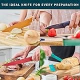 Home Hero Ultra-Sharp Stainless Steel Kitchen Knife Set - Chef Knives Set (5 pcs Set - Multi-Colour with Sheath)