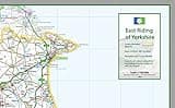 East Riding Of Yorkshire - UK County Map Paper Laminated - 83 x 110 cm