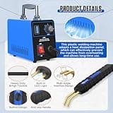 Plastic Welder Kit, 220V Plastic Welding Machine with 600pcs Hot Staples Car Bumper Repair Kit with 5-Level Adjustable Power for Car Plastic Crack Repair