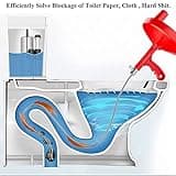 Heavy Duty Plumbers Snake, 7.7m Plumbing Snake Drain Auger, Hair Clog Remover Pipe Snake for Kitchen/Bathroom Sink/Bathtub Drain/Toilet, with Pipe Dredge Tool: Gloves and Shower Drain Protector