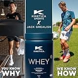 Kinetica Sports Whey Protein Powder - Banana Flavour | 23g Protein/Serve, 33 Servings/1Kg Pack | Gluten Free Supplement | Optimum for Muscle Growth & Recovery | Mixes Well with Water, Milk & Shakes