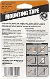 Gorilla - Heavy Duty Double Sided Mounting Tape, Weatherproof, 1" x 60", Black, (Pack of 1)