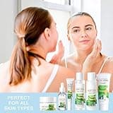 Aloe Vera Daily Skin Care Gift Box Set Daily Moisturizing & Nourishing Fresh Orange Essence Skin Care Set Vitamin Essence Six-piece Set,For Valentine's Day And Festival Gift