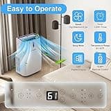 14,000 BTU Portable Air Conditioners for 700 Sq.Ft, 4-in-1 Room Air Conditioner with Cooling, Heating, Dehumidifier, Fan, Remote, Sleep Mode, Auto Swing, 24H Timer, Self-Evaporating Portable AC Unit