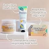 Nurture by Nature Relax & Uplift Pamper Gifts for Women – 6 Piece Luxury Spa Gift Set with Soap, Body Scrub, Hand Cream & More – Vegan & Cruelty Free Self Care Kit, Relaxation Gifts for Her & Mum