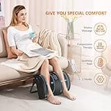 Snailax Foot Calf Massager with Heat, Leg Massager for Pain and Circulation, Shiatsu Feet Warmer for Foot, Calf, Ankle, Leg, Plantar Fasciitis, Neuropathy, Gifts for Women,Men