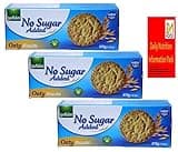 Gullon No Added Sugar Oaty Biscuits 410g Pack of 3, Perfect Healthy biscuits for diabetic diet, Available for Hampers on all Occasions with zamfoods (1 Bundle)