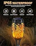 KALAHOL Solar Light Outdoor Garden, 8 Pack Solar Flickering Dancing Flame Lights IP65 Waterproof, Solar Torch Lights Dusk to Dawn Auto On/Off, for Garden, Pathway, Patio, Yard, 52CM Tall