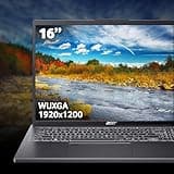 Acer Aspire 16 A16-51GM Laptop - Intel Core 5 120U, 16GB, 1TB SSD, NVIDIA GeForce RTX 2050 4G, 16 InchWUXGA, Windows 11, Iron