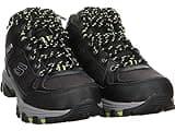 Skechers Men's Selmen Melano Hiking Boot, Black Leather W/Synthetic & Mesh, 10 UK
