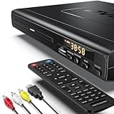 DVD Players for TV with HDMI, DVD Players That Play All Regions, Simple DVD Player for Elderly, CD Player for Home Stereo System, HDMI and RCA Cable Included