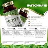 Ezyleaf Nattokinase 100mg 2000 FU | 120 Vegan Capsules | Protein Enzyme from Japanese Natto | No Artificial Ingredients | ISO Certified, Vegan, Dairy & Gluten Free, Non-GMO | Manufactured in The UK
