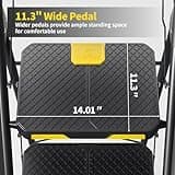 KINGRACK 5 Step Ladder, Step Ladder 5 Step Folding with Tool Tray and Safety Handrails, Lightwight Household Ladder for Your Kitchen, Pantry, Closets, Office Use