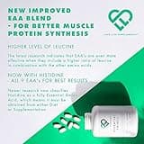 Essential Amino Acids - All 9 EAA Amino Acids with All 3 BCAA's Plus 6 More EAAs to Build and Repair Muscle | 300 Tablets / 60 Servings | 5-10g per Serving | High in Leucine and Vegan Friendly