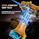 Ipflin Tyre Inflator Air Compressor - 22L/min Portable Car Accessories,Rechargeable Battery Tyre Pump, Digital Cordless Electric Pump with LED Light, 4 Preset Modes for Car/Bike/Motorcycle/Ball