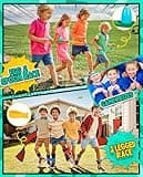Eocolz Outdoor Carnival Games, Potato Sack Bags for Kids Adults, Egg Spoon Relay Race, 3 Legged Race Bands, Catch Tail Games, Birthday Party, Field Day Family Day Yard Lawn Easter Fall Festival Games