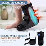 Inflatable Walking Boot Air Cam Walker Fracture Boot Orthopaedic boot for Sprained Ankle Short Air Walker Brace for Broken Foot Achilles Tendon Injury Black (L)