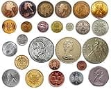 Mix of old British Coins - Penny, halfpenny, farthing, threepence (brass & silver), sixpence, shilling, florin, halfcrown, crown, two pounds, one pound, 50p, 10p, 5p, 2p, 1p, half pence