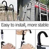 5M Telescopic Ladder with Roof Hook Kit Aluminium Portable Multi-Purpose Folding Portable Heavy Duty Multi-Purpose Aluminium Telescopic Ladder Extendable (16.5FT)