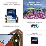 Apple iPhone 16 Plus 128 GB: 5G Mobile phone with Apple Intelligence, Camera Control, A18 Chip and a Big Boost in Battery Life. Works with AirPods; Teal