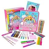 Barbie Filled Pencil Case for Girls - School Supplies - Stationery Set With Colour Your Own Girls Pencil Case Diary Accessories - Gifts For Girls - Pencil Case For Girls