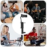 Soporte Para Teléfono | Sujetador De Teléfono With Clip - Accesorio De Abrazadera Para Smartphone Grabar Transmitir Videollamadas Viajar Relajarse | Accessory Clamp Clip Soporte Guitarra Móvil Gra