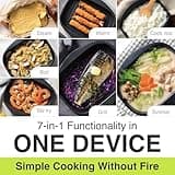 7-in-1 Microwave Grill Pan with Lid (M) size - Pariju Nonstick Cookware for Quick, Healthy Meals