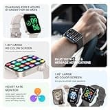 Smart Watch for Women Men Answer/Make Call,1.85"HD Screen Fitness tracker with Step Counter,140+ Sport Modes Smartwatch with Heart Rate Sleep Monitor,IP68 Waterproof Activity Tracker for Android iOS