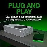 Seagate Game Drive for Xbox 2TB, External Hard Drive Portable, USB 3.2 Gen 1, Black with built-in green LED bar, Xbox Certified, Data Rescue Services (STKX2000403)