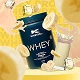 Kinetica Sports Whey Protein Powder - Banana Flavour | 23g Protein/Serve, 33 Servings/1Kg Pack | Gluten Free Supplement | Optimum for Muscle Growth & Recovery | Mixes Well with Water, Milk & Shakes