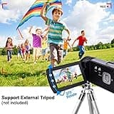 Vmotal Kid Video Camera Camcorder, Digital Video Recorder 1080P Video Photo /270° Flip Screen/Rechargable Camcorder for Kids/Beginners/Children/Teenagers/Students/The Elderly