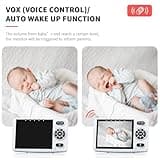 CAMWORLD Baby Monitor No WiFi for Privacy, Video Baby Monitor with Camera and Night Vision, VOX Mode, 2-Way Audio, Temperature Alert, 3 Lullabies