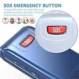 Senior Mobile Phone Simple for Elderly, Basic Cell Phone with Large Buttons, Flip Phone, Unlocked Senior Mobile Phone with 2.4" Color Display | SOS Button | FM Radio | Torch |1000mAh Battery (Blue)