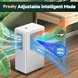 8000 BTU Air Conditioner, 4 in 1 Portable Air Conditioner, Dehumidifier, Fan, Air Purification for 150-300 sq.ft, Ultra Quiet, 24H Timer Cooling for Home [Energy Class A]