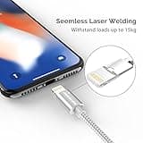 UNBREAKcable Lightning iPhone Charger Cable - [Apple MFi Certified] 3.3ft/1m Nylon Braided Apple Charger Lead USB Fast Charging Cable for iPhone Xs Max X XR 8 7 6s 6 Plus SE 5s 5c 5, iPad, iPod