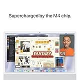 Apple iMac All-in-One Desktop Computer with M4 chip with 10-core CPU and 10-core GPU: Built for Apple Intelligence, 24-inch Nano-texture glass Display, 16GB Unified Memory, 256GB SSD storage; Silver