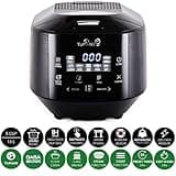 Yum Asia Bamboo Rice Cooker with Induction Heating (IH) and Ceramic Bowl, 7 Rice Cooking Functions, 4 Multicooker Functions, Motouch LED Display (1.5 Litre) 220-240V UK/EU (Anthracite Black)