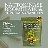 Nattokinase Bromelain Curcumin | Foreign Protein Detox & Cleanse with Black Pepper Extract | High Strength | 60 Vegan Capsules, Made in The UK by Roundway Supplements