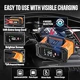 Battery Charger 10A, NEXPEAK 12V 24V LiFePO4 Car Battery Chargers, Automatic Maintainer with Temperature Compensation for Car Motorcycle Truck, AGM, Gel, Wet, SLA