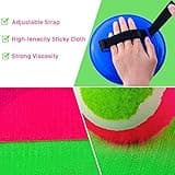 Morcheiong Toss and Catch Ball Game Outdoor Toys Beach Games for Kids Family with 4 Paddles 4 Balls and 1 Storage Bag