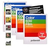 Clikoze Instant Camera Film Bundle with Polaroid 600 Film Colour x32 Shot Pack, Wall hanging Polaroid Album and Instant Photography Tips Card