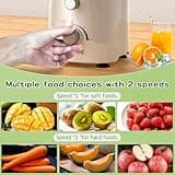 Vospeed Juicer Machines, 1400W Juicers Whole Fruit and Vegetables Juice Maker with 2 Speed Settings Centrifugal Juicers with 1.2L Cup, Easy to Clean, BPA-Free, Include Cleaning Brush