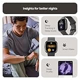 Google Fitbit Sense 2 Health and Fitness Smartwatch with built-in GPS, advanced health features, up to 6 days battery life - Compatible with iOS 15 or higher & Android OS 9.0 or higher