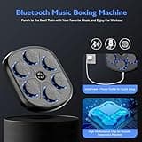 Music Boxing Machine, Smart Bluetooth Connection Boxing Machine, Boxing Training Equipment, Wall Mounted Smart Boxing Target, Boxing Game for Kids/Adult Family to Exercise Hand-Eye Reflexes