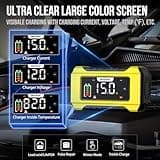 15A Car Battery Charger, NEXPEAK 12V 15A/24V 8A Automatic Smart Battery Charger with Temperature Compensation for Car, AGM, Gel, Wet, SLA for Lead Acid Batteries and LiFePO4 Batteries