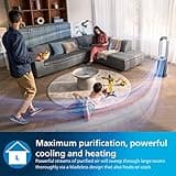 PHILIPS Air Performer 3-in-1: Purifier, Heater & Cooling Fan – Cleans 70m², Removes 99.97% of Allergens and Pollutants. HEPA Filter, Smart Sensors, Alexa, App. Quiet & Energy Efficient (AMF870/35)